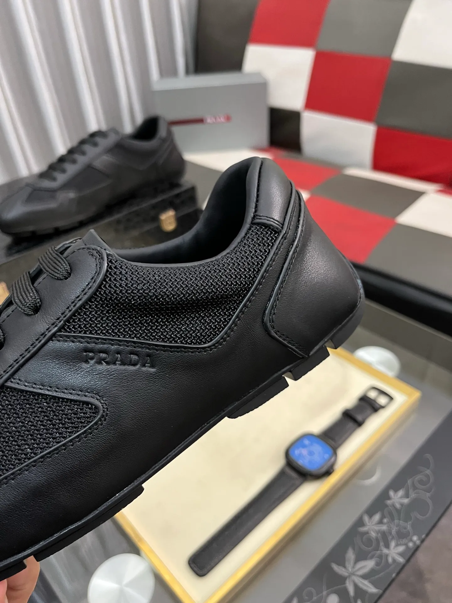 Men's men's shoes 💰458⌚️⌚️prada: new spring and summer casual shoes, sports sneakers, fabric: imported cowhide, lining: original lining, sole: original sole, size: 38-444️⃣colors available